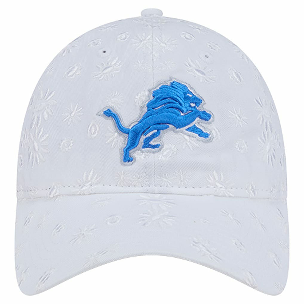 Detroit Lions New Era Women's Floral 9TWENTY Adjustable Hat White