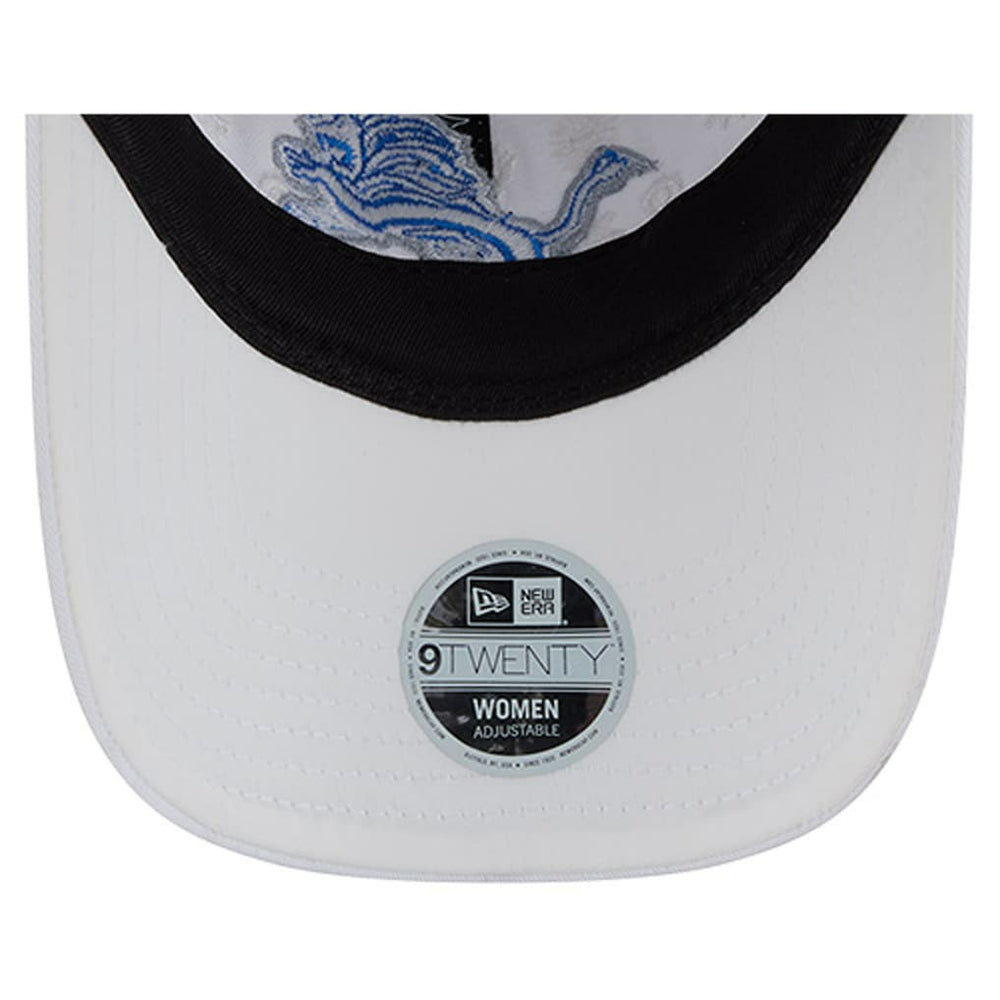 Detroit Lions New Era Women's Floral 9TWENTY Adjustable Hat White