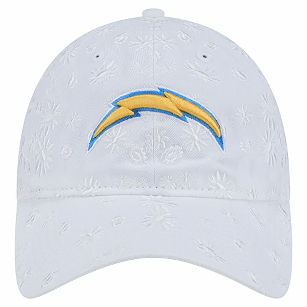 Los Angeles Chargers New Era Women's Floral 9TWENTY Adjustable Hat White