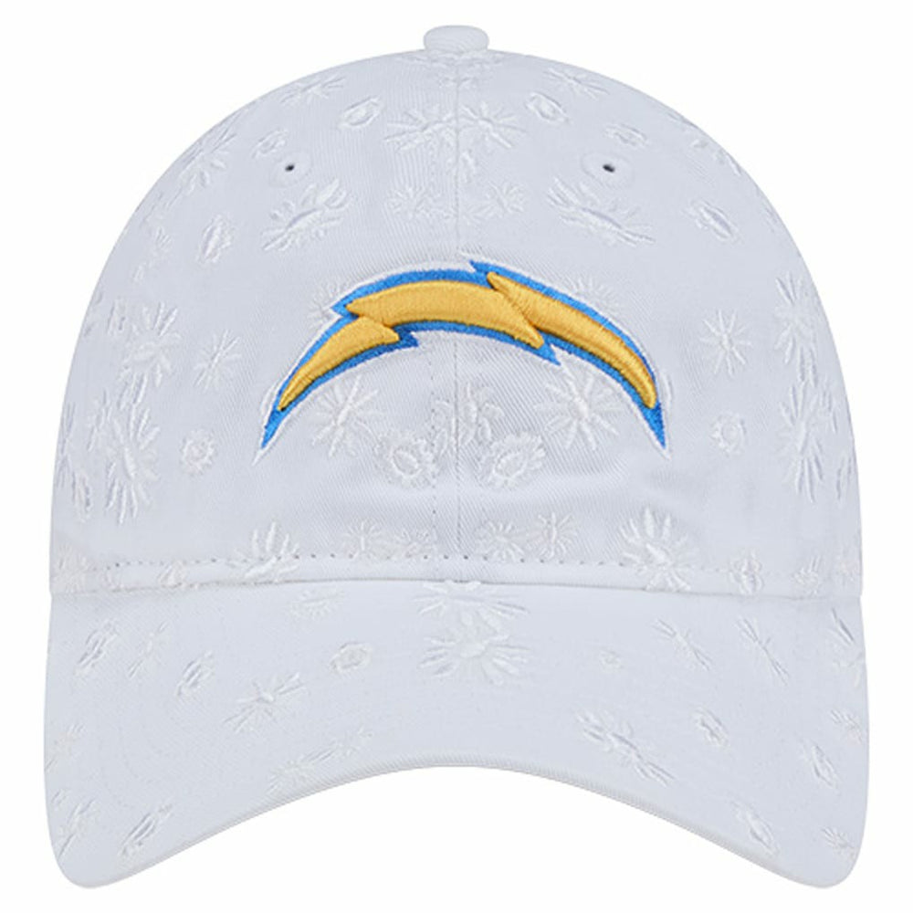 Los Angeles Chargers New Era Women's Floral 9TWENTY Adjustable Hat White