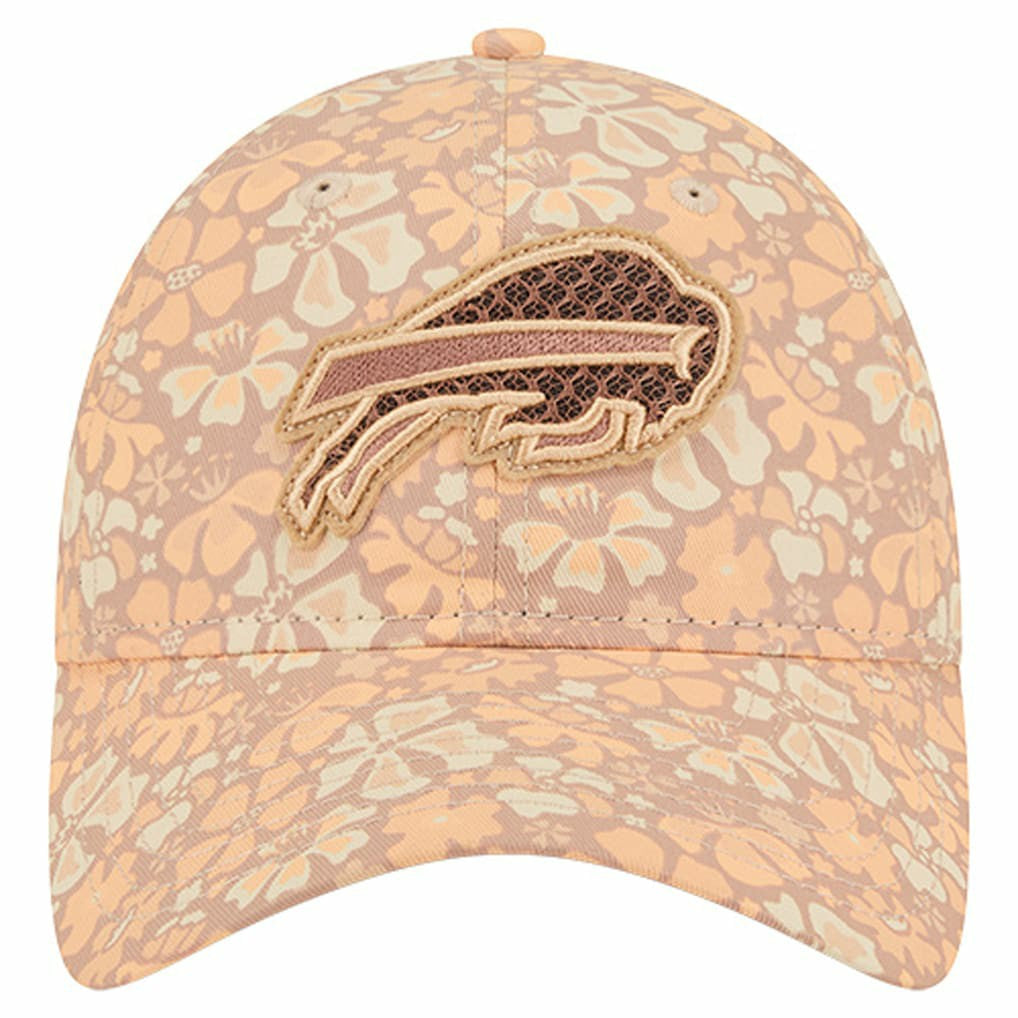 Buffalo Bills New Era Women's Floral 9TWENTY Adjustable Hat Tan