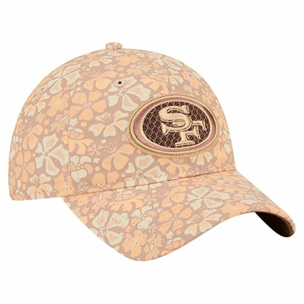 San Francisco 49ers New Era Women's Floral 9TWENTY Adjustable Hat Tan