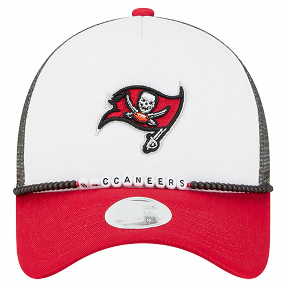 Tampa Bay Buccaneers New Era Women's Friendship Bracelet 9FORTY Adjustable Hat White/Red
