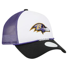 Baltimore Ravens New Era Women's Friendship Bracelet 9FORTY Adjustable Hat White/Black