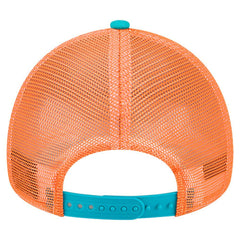 Miami Dolphins New Era Women's Friendship Bracelet 9FORTY Adjustable Hat White/Aqua