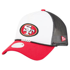 San Francisco 49ers New Era Women's Friendship Bracelet 9FORTY Adjustable Hat White/Scarlet