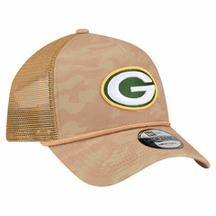 Green Bay Packers New Era Wheat Camo 9FORTY Adjustable Hat Tan