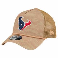 Houston Texans New Era Wheat Camo 9FORTY Adjustable Hat Tan
