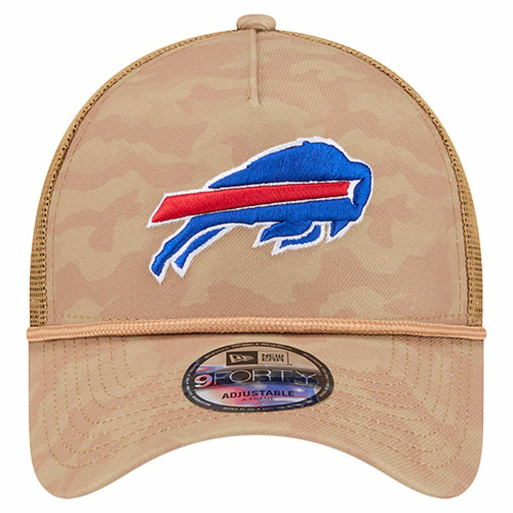 Buffalo Bills New Era Wheat Camo 9FORTY Adjustable Hat Tan