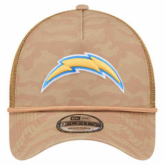 Los Angeles Chargers New Era Wheat Camo 9FORTY Adjustable Hat Tan