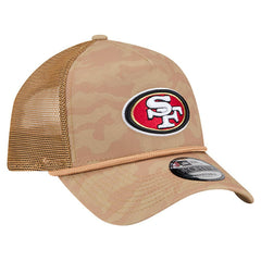 San Francisco 49ers New Era Wheat Camo 9FORTY Adjustable Hat Tan
