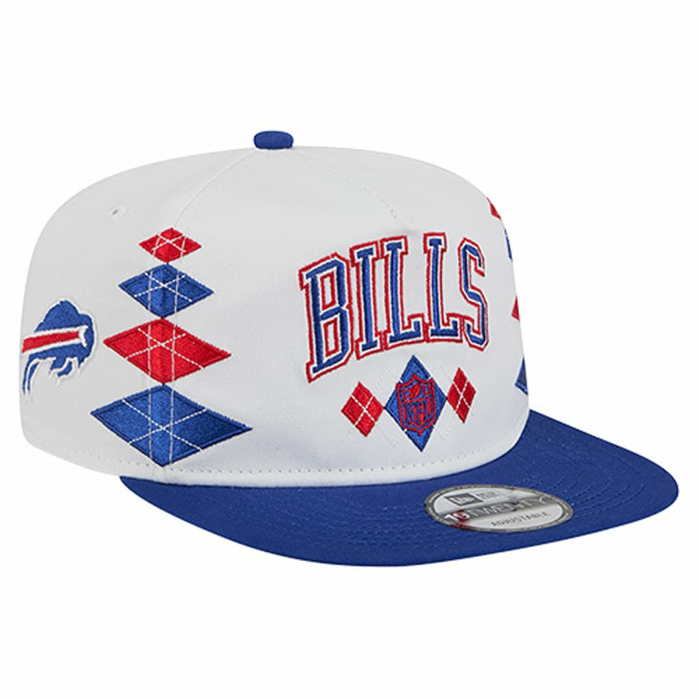 Buffalo Bills New Era Argyle 19TWENTY Adjustable Hat White