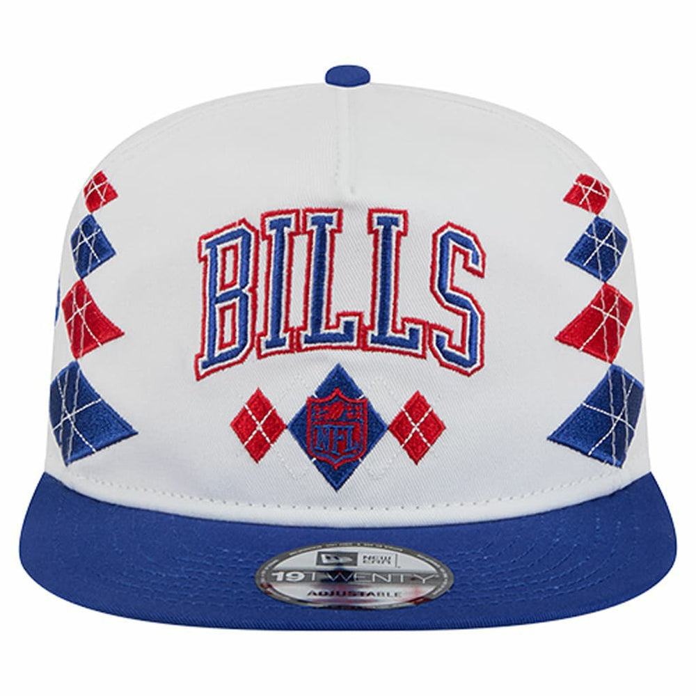 Buffalo Bills New Era Argyle 19TWENTY Adjustable Hat White