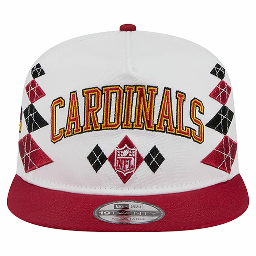 Arizona Cardinals New Era Argyle 19TWENTY Adjustable Hat White