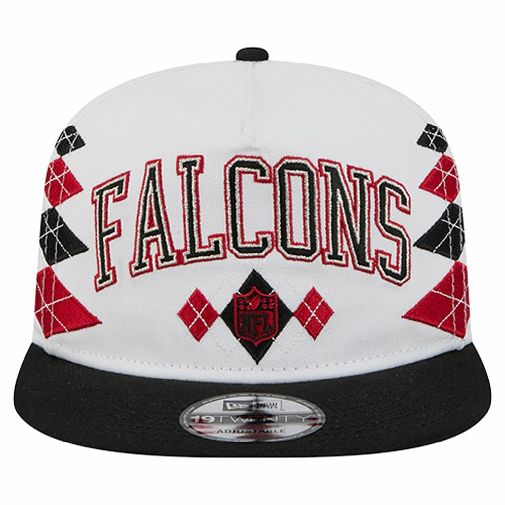 Atlanta Falcons New Era Argyle 19TWENTY Adjustable Hat White