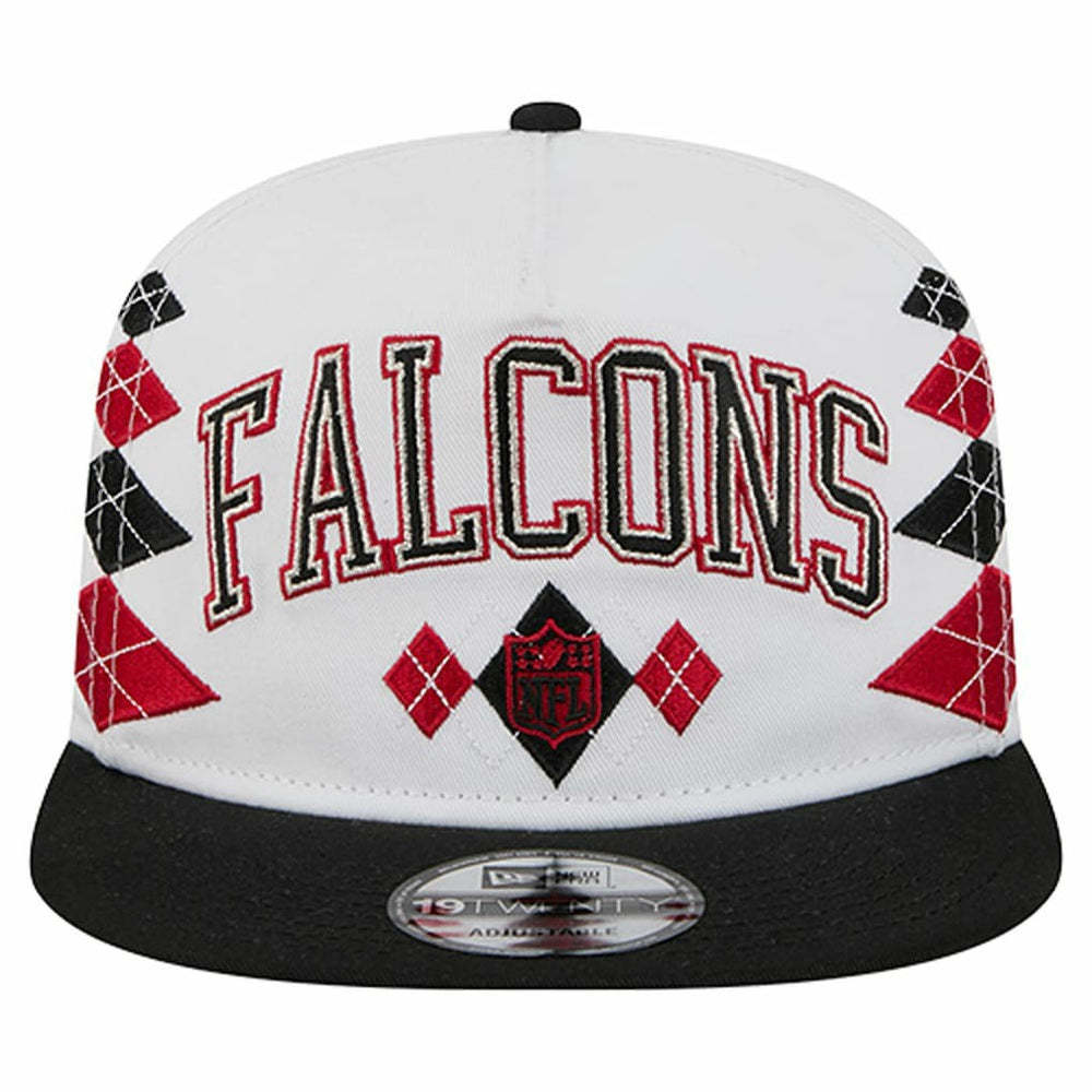 Atlanta Falcons New Era Argyle 19TWENTY Adjustable Hat White