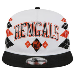 Cincinnati Bengals New Era Argyle 19TWENTY Adjustable Hat White
