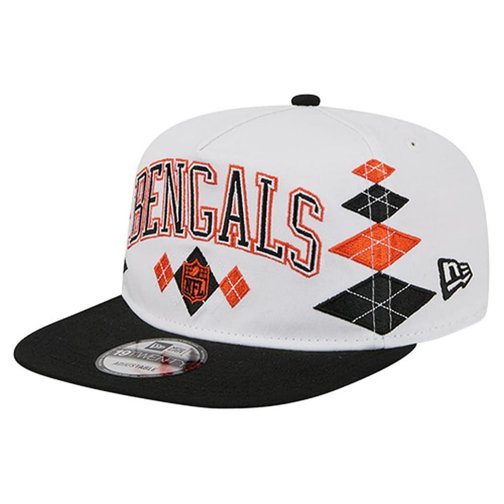 Cincinnati Bengals New Era Argyle 19TWENTY Adjustable Hat White