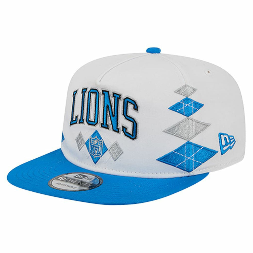 Detroit Lions New Era Argyle 19TWENTY Adjustable Hat White