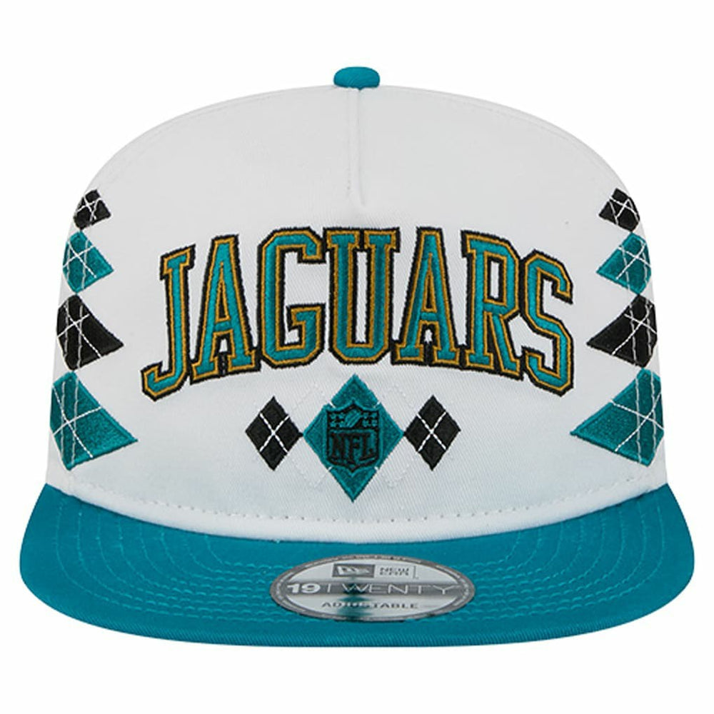 Jacksonville Jaguars New Era Argyle 19TWENTY Adjustable Hat White