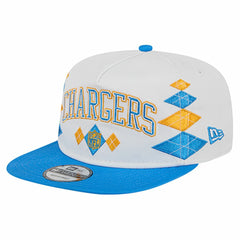 Los Angeles Chargers New Era Argyle 19TWENTY Adjustable Hat White