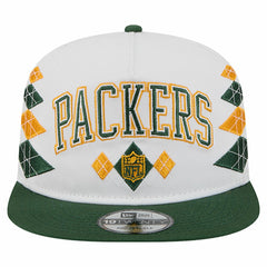 Green Bay Packers New Era Argyle 19TWENTY Adjustable Hat White