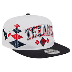 Houston Texans New Era Argyle 19TWENTY Adjustable Hat White