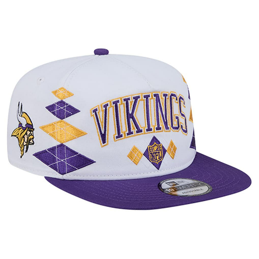 Minnesota Vikings New Era Argyle 19TWENTY Adjustable Hat White