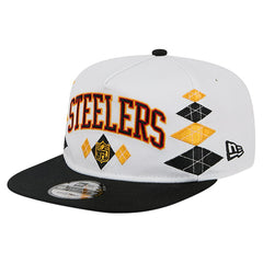 Pittsburgh Steelers New Era Argyle 19TWENTY Adjustable Hat White