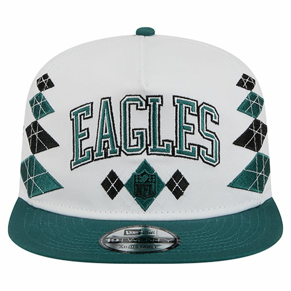 Philadelphia Eagles New Era Argyle 19TWENTY Adjustable Hat White