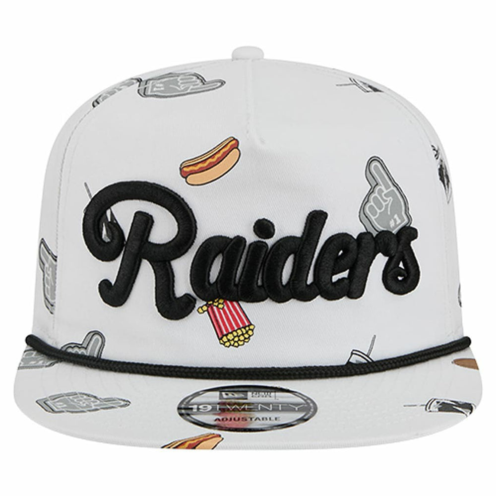 Las Vegas Raiders New Era Team Cheer 19TWENTY Snapback Hat White