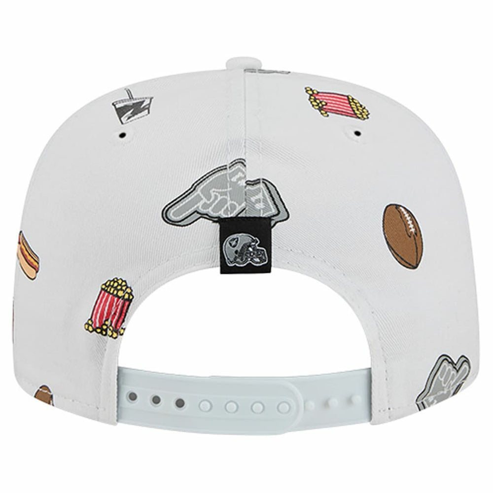 Las Vegas Raiders New Era Team Cheer 19TWENTY Snapback Hat White
