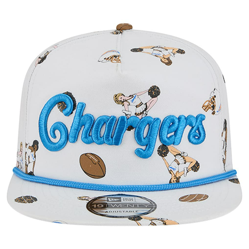 Los Angeles Chargers New Era Team Cheer 19TWENTY Snapback Hat White