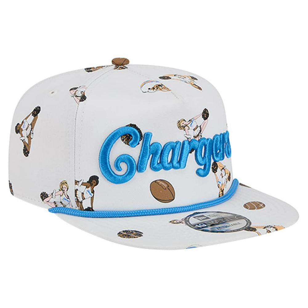 Los Angeles Chargers New Era Team Cheer 19TWENTY Snapback Hat White