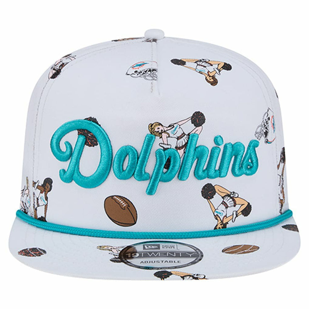 Miami Dolphins New Era Team Cheer 19TWENTY Snapback Hat White