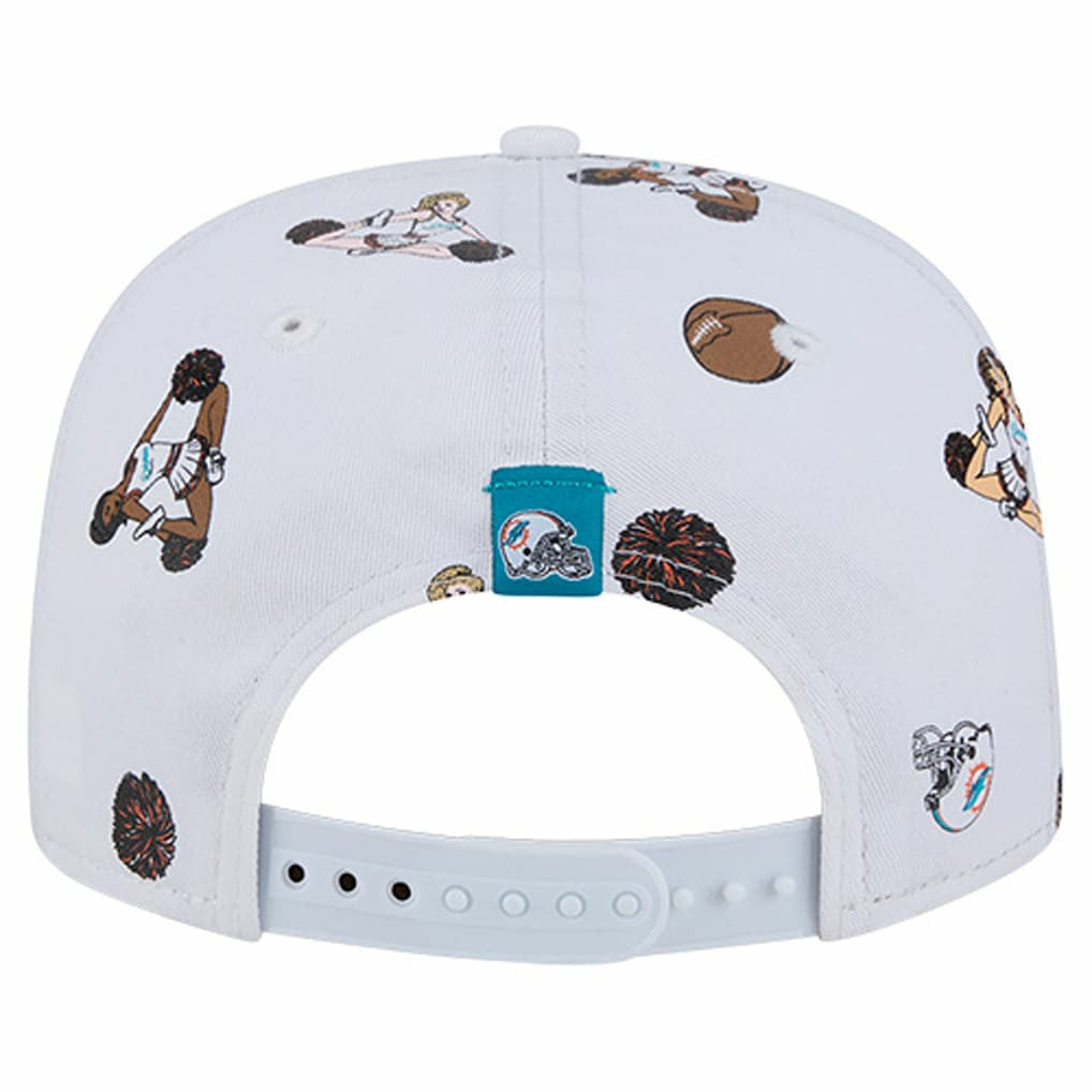 Miami Dolphins New Era Team Cheer 19TWENTY Snapback Hat White