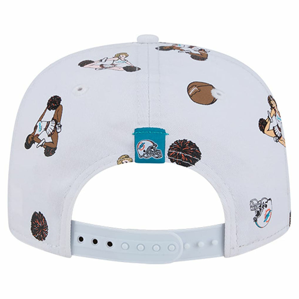 Miami Dolphins New Era Team Cheer 19TWENTY Snapback Hat White