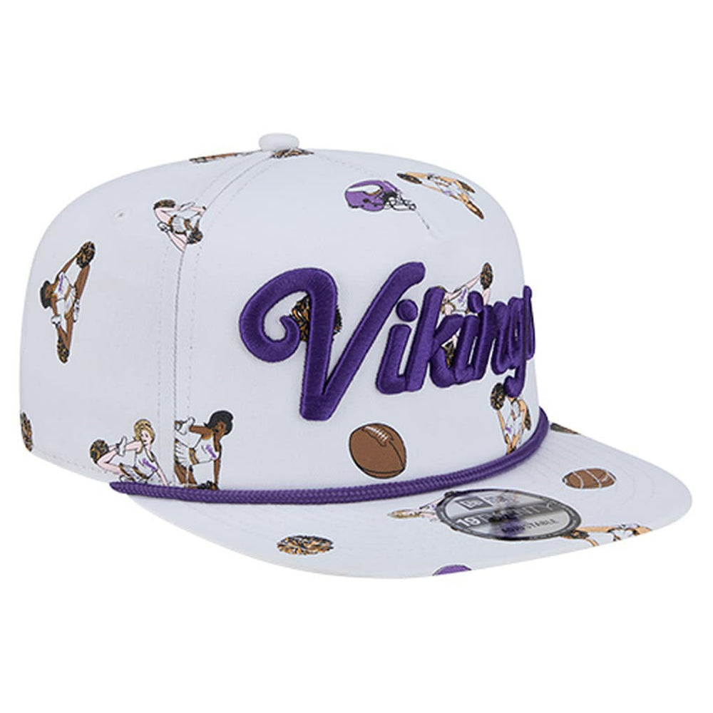 Minnesota Vikings New Era Team Cheer 19TWENTY Snapback Hat White