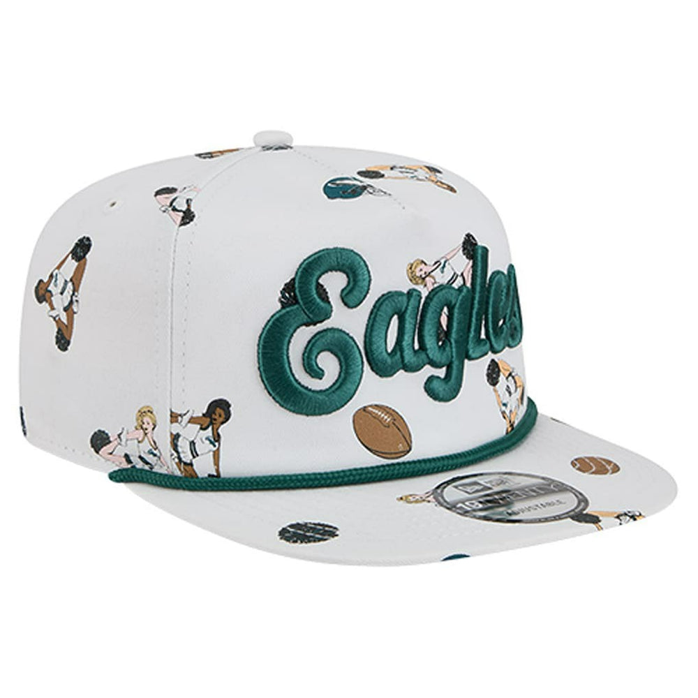 Philadelphia Eagles New Era Team Cheer 19TWENTY Snapback Hat White