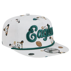 Philadelphia Eagles New Era Team Cheer 19TWENTY Snapback Hat White
