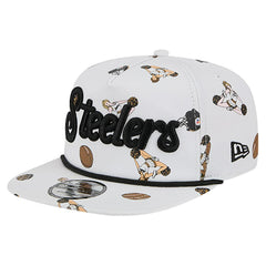 Pittsburgh Steelers New Era Team Cheer 19TWENTY Snapback Hat White