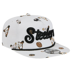 Pittsburgh Steelers New Era Team Cheer 19TWENTY Snapback Hat White