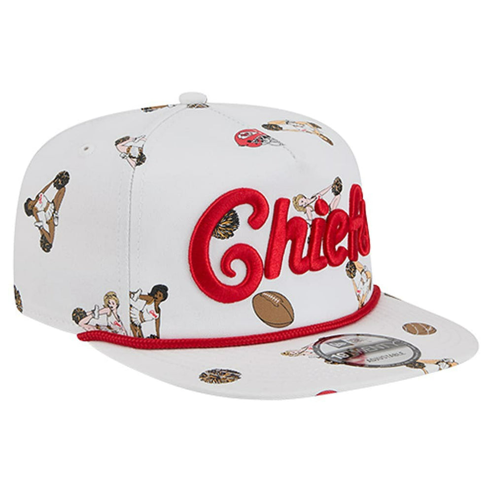 Kansas City Chiefs New Era Team Cheer 19TWENTY Snapback Hat White