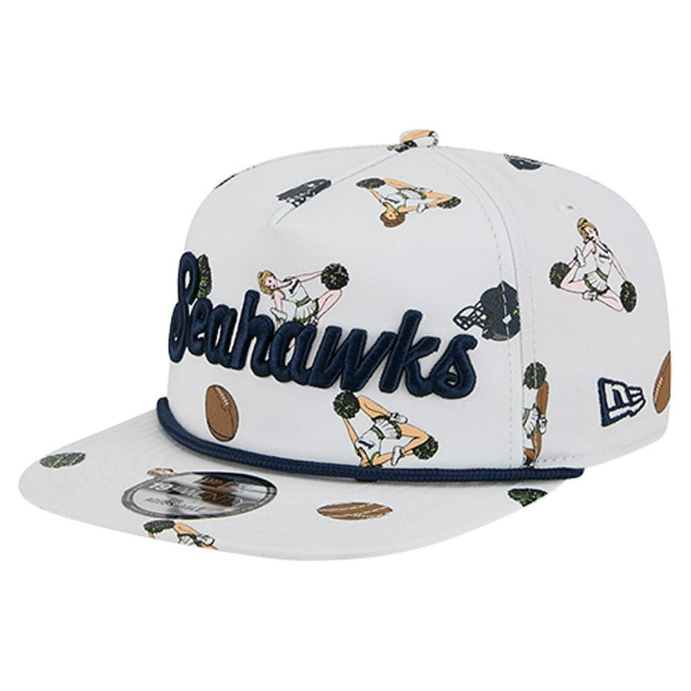 Seattle Seahawks New Era Team Cheer 19TWENTY Snapback Hat White