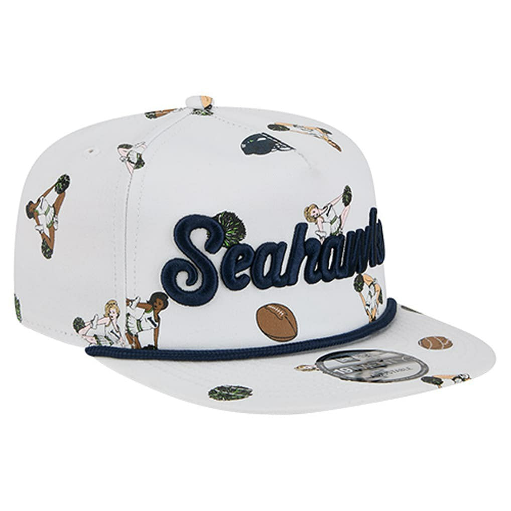 Seattle Seahawks New Era Team Cheer 19TWENTY Snapback Hat White