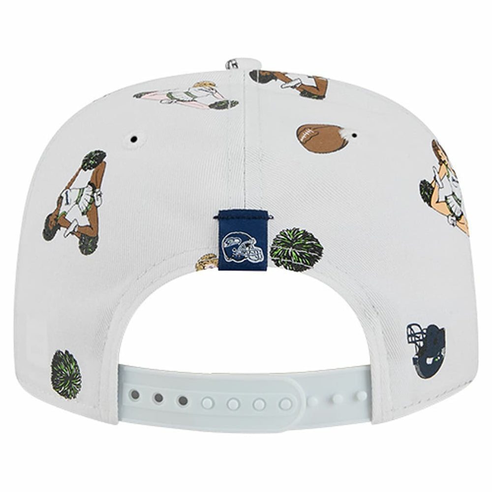 Seattle Seahawks New Era Team Cheer 19TWENTY Snapback Hat White
