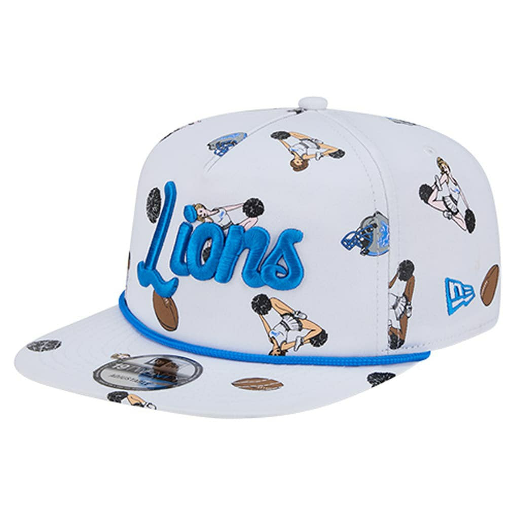 Detroit Lions New Era Team Cheer 19TWENTY Snapback Hat White