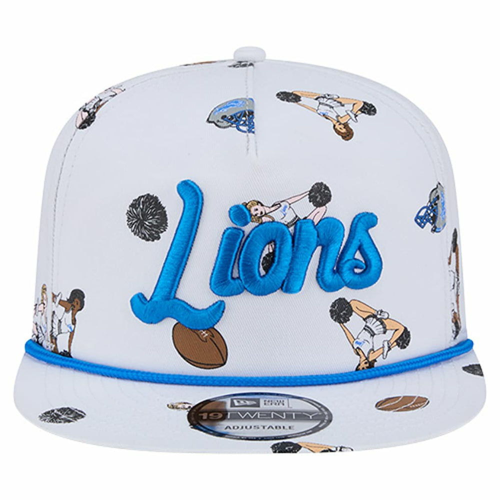 Detroit Lions New Era Team Cheer 19TWENTY Snapback Hat White