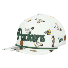 Green Bay Packers New Era Team Cheer 19TWENTY Snapback Hat White