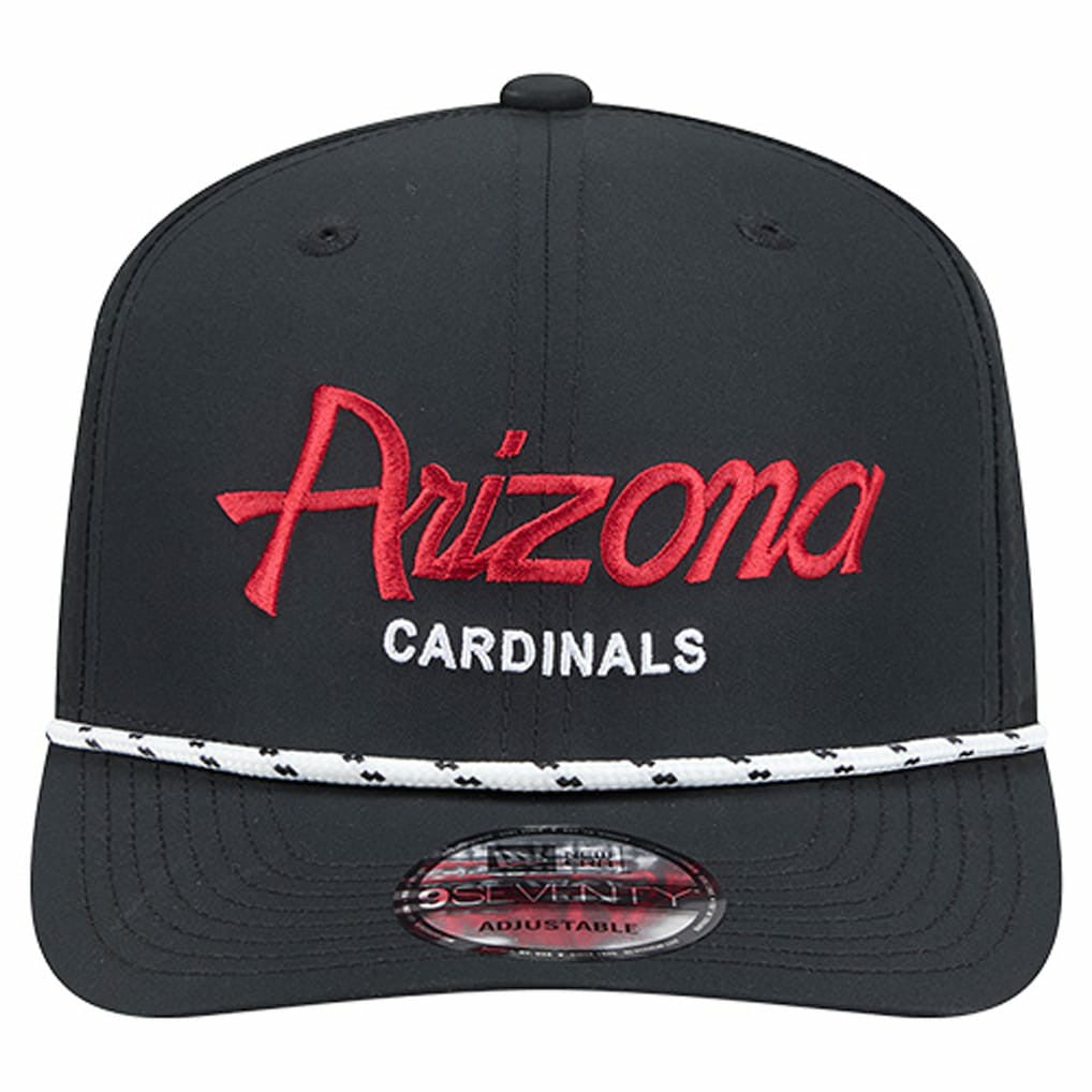 Arizona Cardinals New Era Script 9SEVENTY Adjustable Hat Black